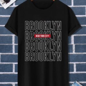 تيشرت رجالي نص كم حوض قطن  - اسود