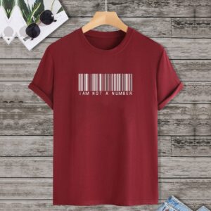 تيشرت رجالي نص كم حوض قطن  - نبيتي