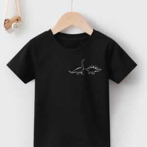 تيشرت اطفال مطبوع - اسود