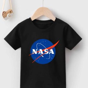 تيشرت اطفال مطبوع - اسود