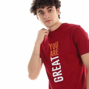 تيشرت رجالي نص كم حوض قطن - نبيتي