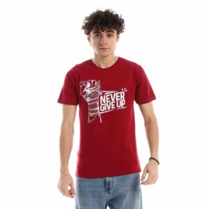 تيشرت رجالي نص كم حوض قطن - نبيتي