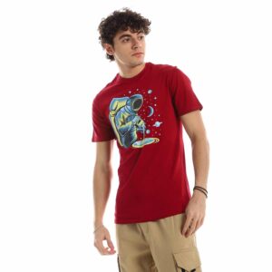 تيشرت رجالي نص كم حوض قطن - نبيتي