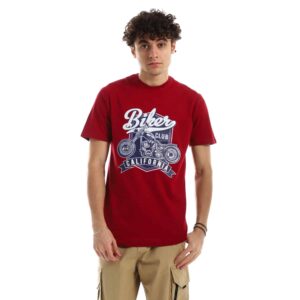 تيشرت رجالي نص كم حوض قطن - نبيتي