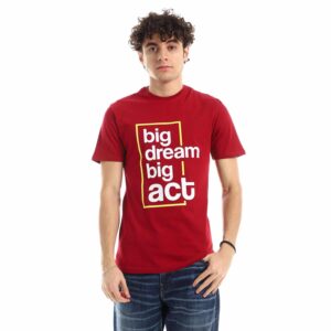 تيشرت رجالي نص كم حوض قطن - نبيتي