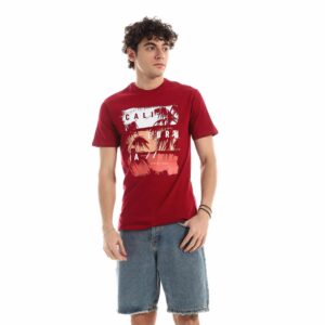 تيشرت رجالي نص كم حوض قطن - نبيتي