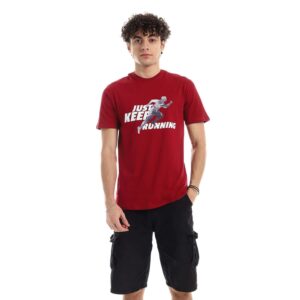 تيشرت رجالي نص كم حوض قطن - نبيتي