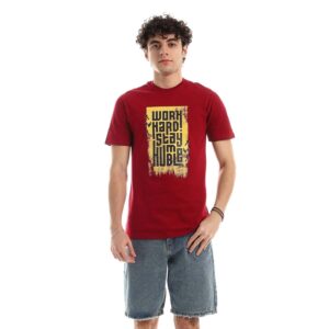 تيشرت رجالي نص كم حوض قطن - نبيتي