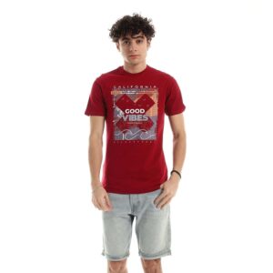 تيشرت رجالي نص كم حوض قطن - نبيتي