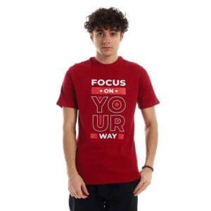 تيشرت رجالي نص كم حوض قطن - نبيتي