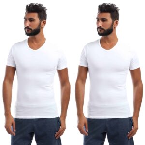 ٢ نص كم رقبه علي شكل سبعه قطن استريتش رجالي