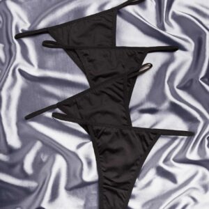 مسيري مجموعه من (4)اسود اندروير مخفي قطن ناعم