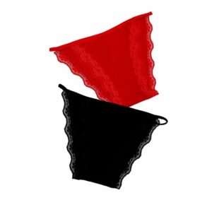 ٢ اندر وير دانتيل قطن استريتش