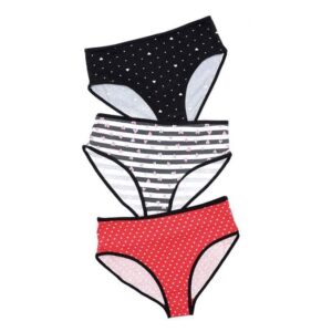 مجموعة من 3 بريف اندروير قطن ناعم - مطبوع