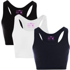 ٣ برا حريمي غير مبطنه قطن استريتش تغطيه كامله