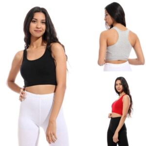 ٣ برا حريمي غير مبطنه قطن استريتش تغطيه كامله