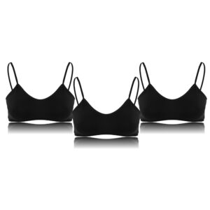 ٣ برا حريمي غير مبطنه قطن استريتش اسود