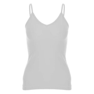 توب حماله علي شكل سبعه قطن استريتش دانتيل-ابيض