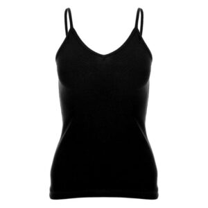 توب حماله علي شكل سبعه قطن استريتش-اسود