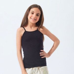 فانله حماله قطن مريح بناتي اسود