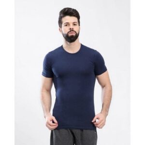 نص كم حوض كحلي قطن استريتش رجالي