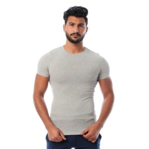 نص كم حوض رصاصي قطن استريتش رجالي