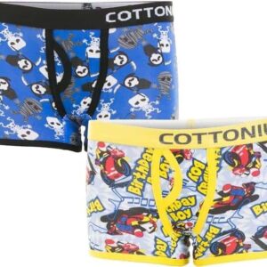 2 بوكسر قطونيل اولادي قطن استريتش ديزين