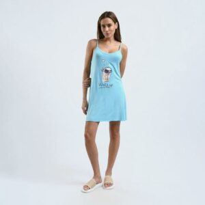 كاش مايو قصير من القطن حماله رفيعه -مطبوع-بيبي بلو