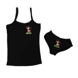 طقم مسيري بناتي حماله واندر اسود