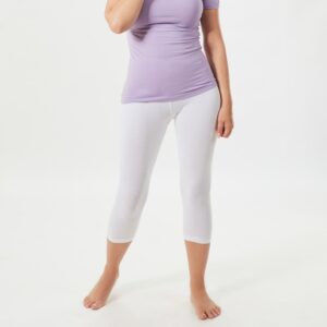 برمودا حريمي قطن استريتش - ابيض